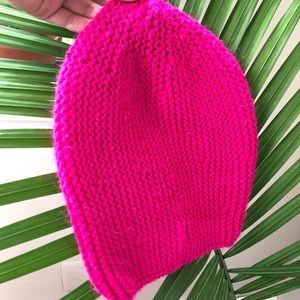 Hot pink beanie
